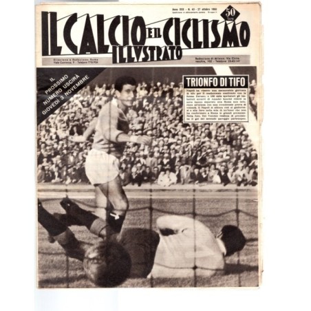 IL CALCIO E IL CICLISMO ILLUSTRATO-n 43, 27 ottobre-1960