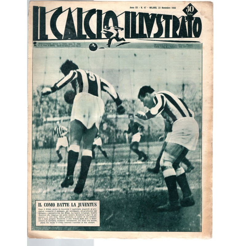 IL CALCIO ILLUSTRATO-n 47, 23 novembre-1950