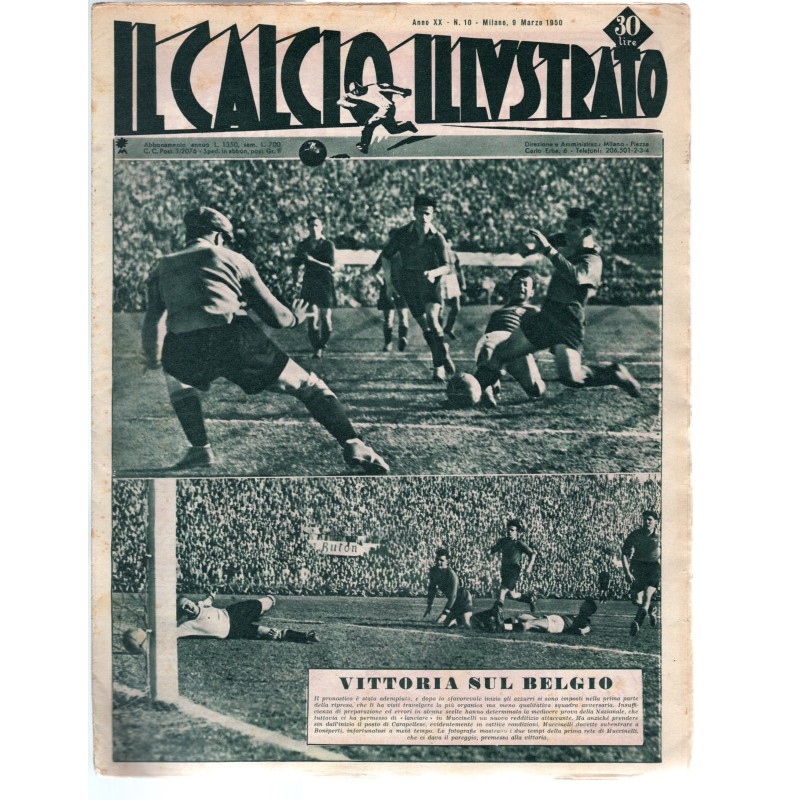 IL CALCIO ILLUSTRATO-n 10, 9 marzo-1950
