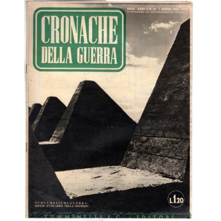 CRONACHE DELLA GUERRA-n 22, 1 giugno-1940
