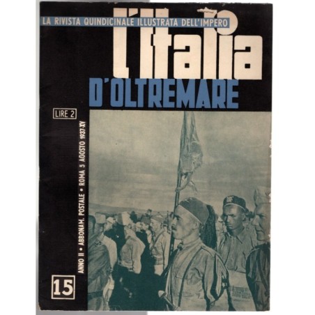 L'ITALIA D'OLTREMARE-n 15, 5 agosto-1937
