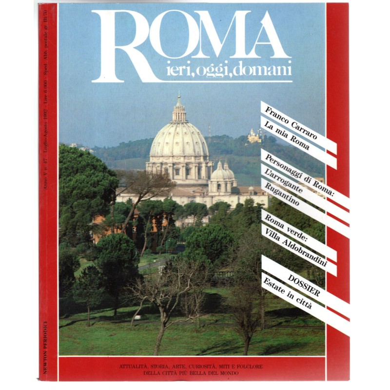 ROMA IERI, OGGI E DOMANI-n 47, luglio/agosto-1992