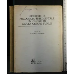 RICERCHE DI PSICOLOGIA SPERIMENTALE IN ONORE DI GIULIO CESARE