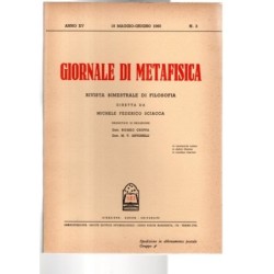 GIORNALE DI METAFISICA-n 3, 15 maggio/giugno-1960