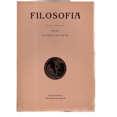 FILOSOFIA-fasc III, luglio-1981