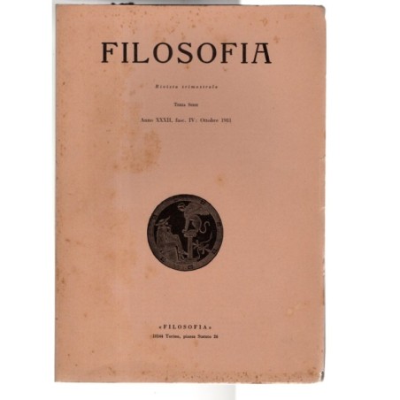 FILOSOFIA-fasc IV, ottobre-1981