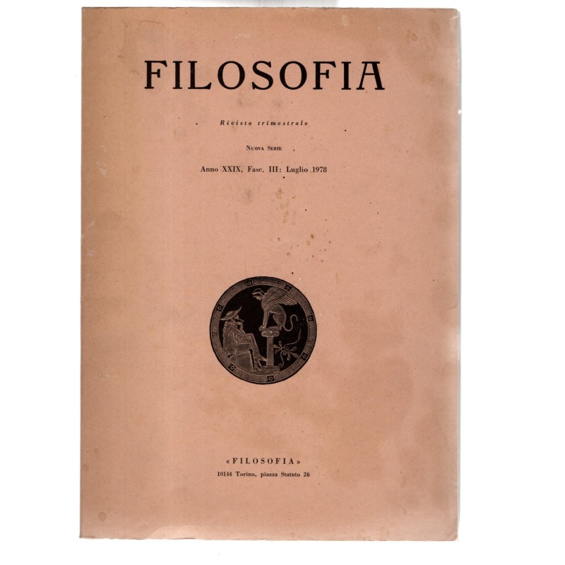 FILOSOFIA-fasc III, luglio-1978