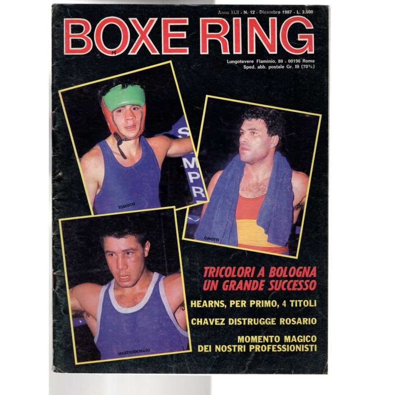 BOXE RING-n 12, dicembre-1987