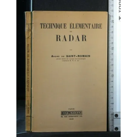TECHNIQUE ELEMENTAIRE DE RADAR