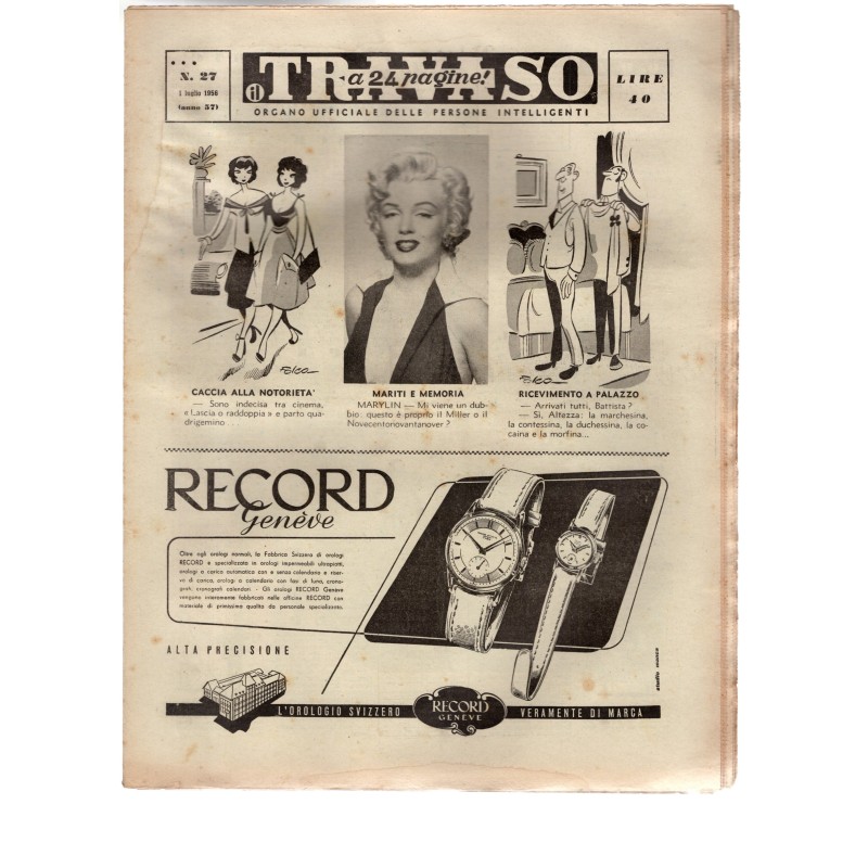 IL TRAVASO-n 27, 1 luglio-1956