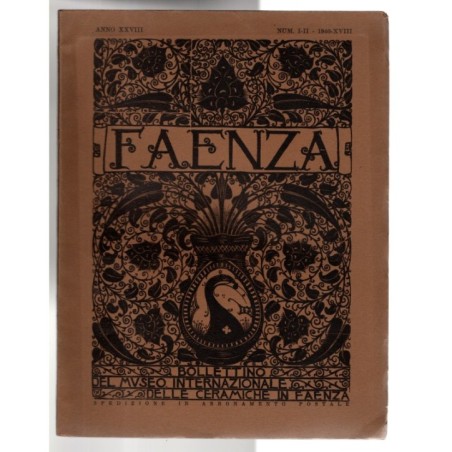 FAENZA-numeri I-II-1940