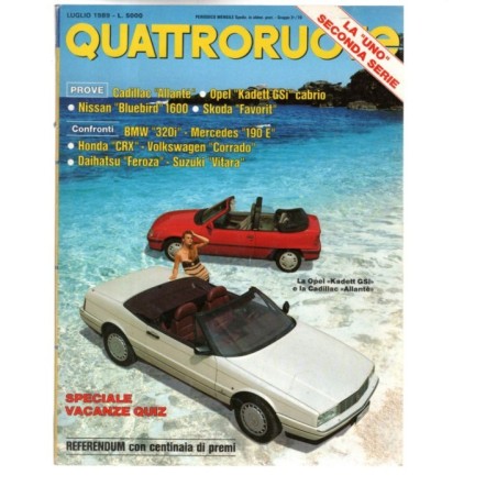 QUATTRORUOTE-n 405, luglio-1989