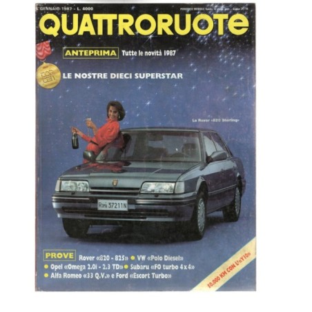 QUATTRORUOTE-n 375, gennaio-1987