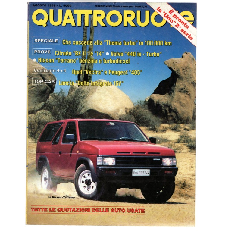 QUATTRORUOTE-n 406, agosto-1989