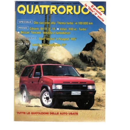 QUATTRORUOTE-n 406, agosto-1989