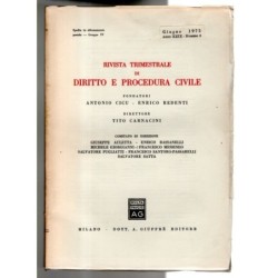 RIVISTA TRIMESTRALE DI DIRITTO E PROCEDURA CIVILE-numero 2, giugno-1975