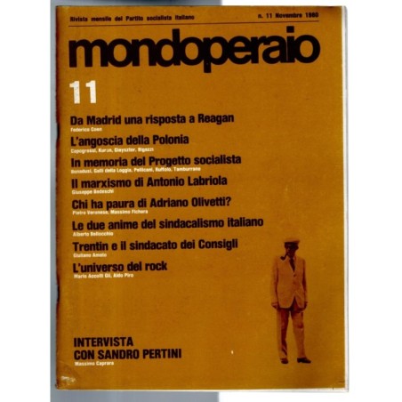 MONDOPERAIO-n 11, novembre-1980