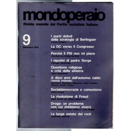 MONDOPERAIO-n 9, settembre-1979
