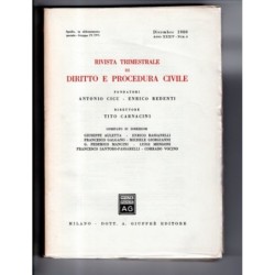 RIVISTA TRIMESTRALE DI DIRITTO E PROCEDURA CIVILE-numero 4, dicembre-1980