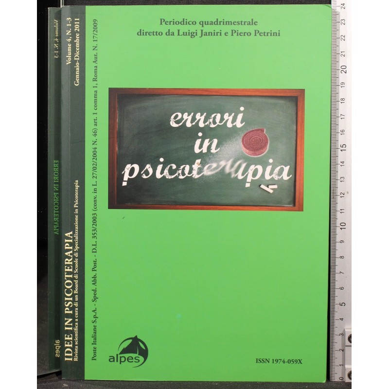 IDEE IN PSICOTERAPIA-volume 4, n 1-3, gen/dic-2011