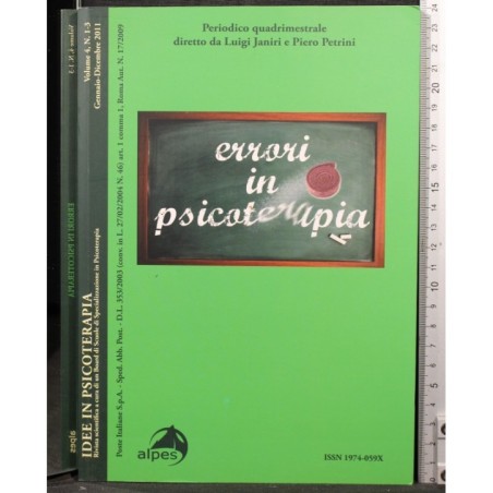 IDEE IN PSICOTERAPIA-volume 4, n 1-3, gen/dic-2011