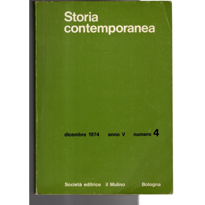 STORIA CONTEMPORANEA-n 4, dicembre-1974