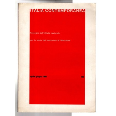 ITALIA CONTEMPORANEA-n 139, aprile/giugno-1980
