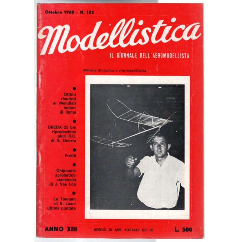 MODELLISTICA. IL GIORNALE DELL'AEROMODELLISTA-n 122, ottobre-1968