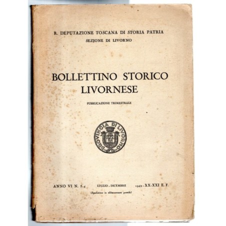 BOLLETTINO STORICO LIVORNESE-n 3-4, luglio/dicembre-1942
