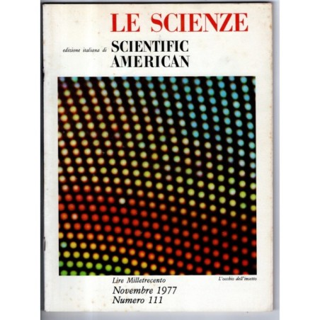 LE SCIENZE. EDIZIONE ITALIANA DI SCIENTIFIC AMERICAN-n 111, novembre-1977