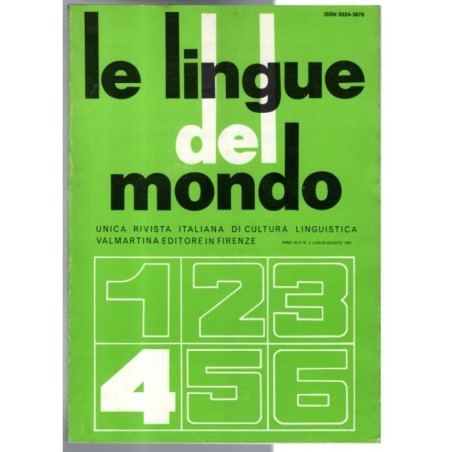 LE LINGUE DEL MONDO-n 4, luglio/agosto-1981