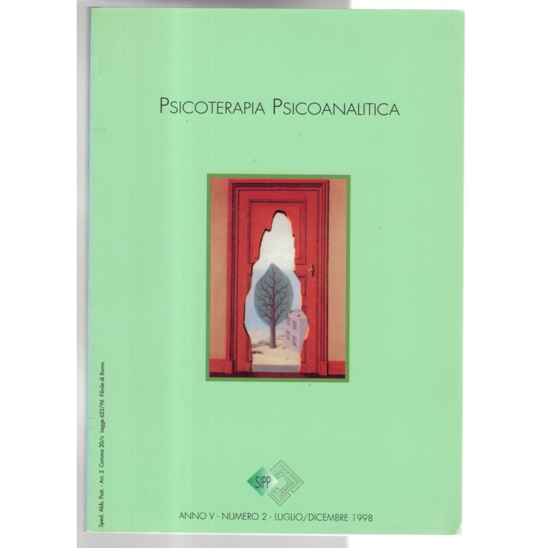 PSICOTERAPIA PSICOANALITICA-n 2, luglio/dicembre-1998