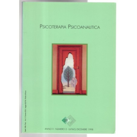 PSICOTERAPIA PSICOANALITICA-n 2, luglio/dicembre-1998