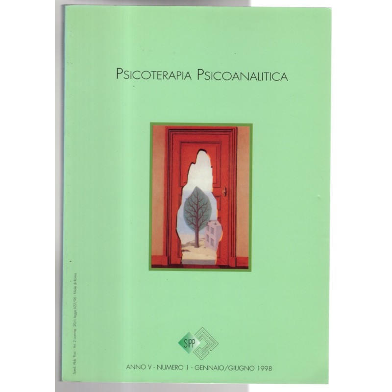 PSICOTERAPIA PSICOANALITICA-n 1, gennaio/giugno-1998