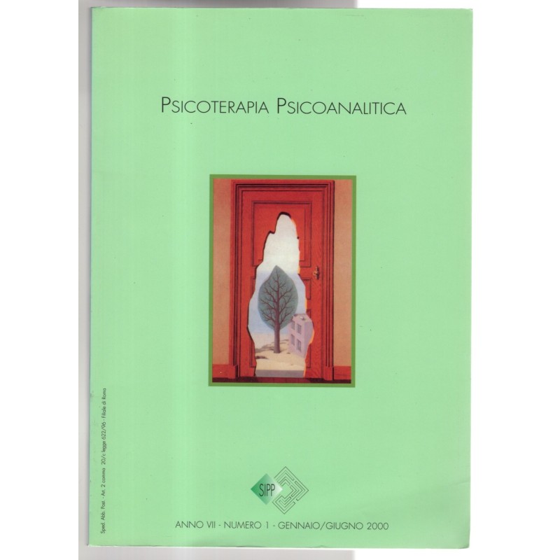 PSICOTERAPIA PSICOANALITICA-n 1, gennaio/giugno-2000