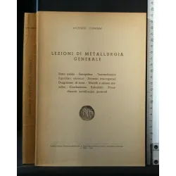 LEZIONI DI METALLURGIA GENERALE. ASCENZIO CHINDEMI. DEDICA CON