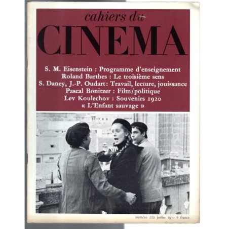 CAHIERS DU CINEMA-n 222, luglio-1970