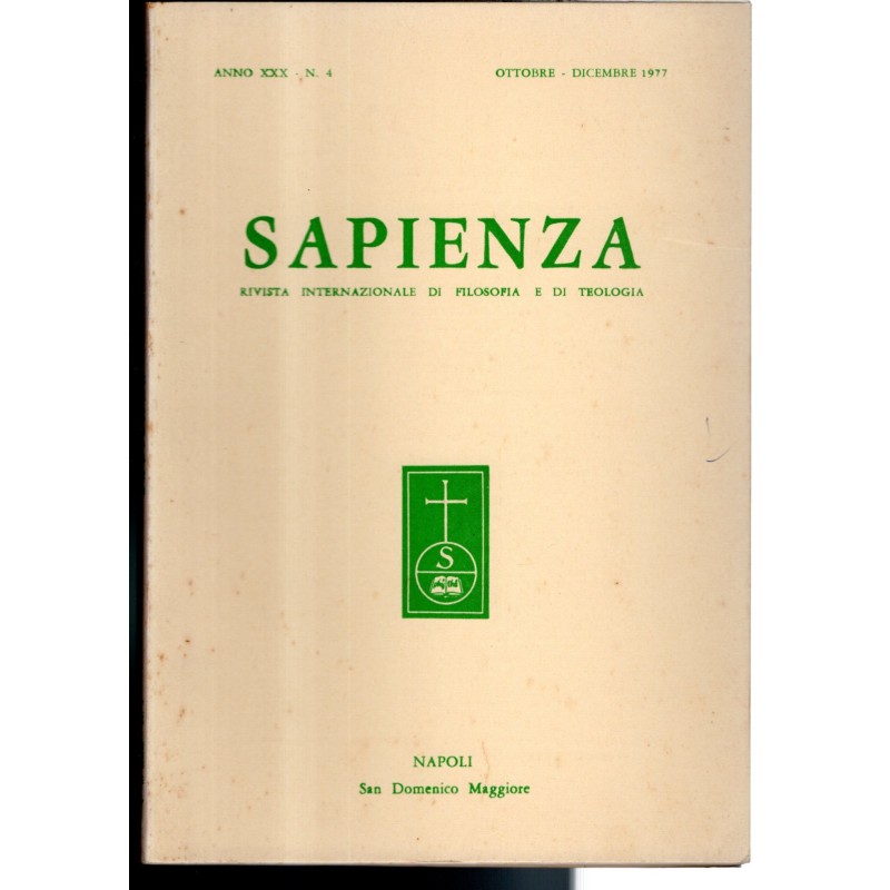 SAPIENZA-n 4, ottobre/dicembre-1977