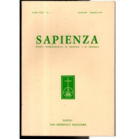SAPIENZA-n 1, gennaio/marzo-1976
