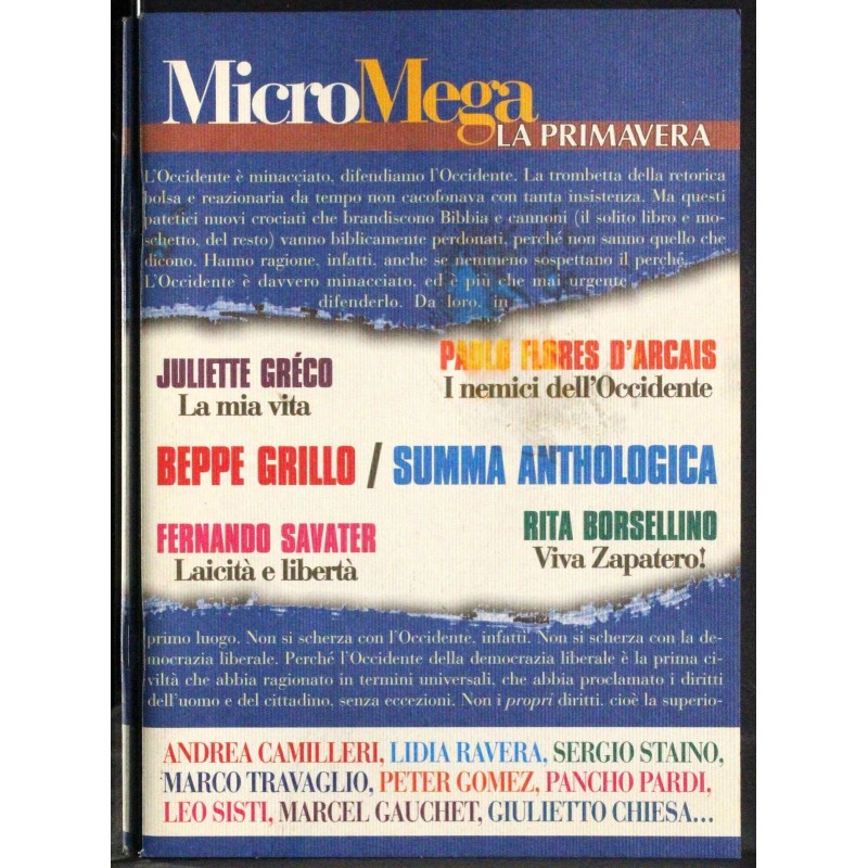 MICROMEGA - N 2 - 2006 - LA PRIMAVERA