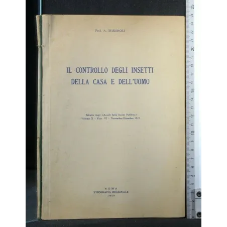 IL CONTROLLO DEGLI INSETTI DELLA CASA E DELL'UOMO