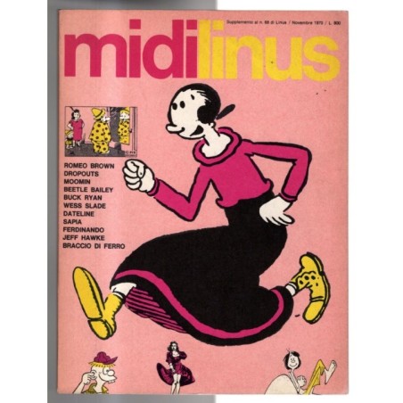 LINUS - SUPPLEMENTO AL N 68, NOVEMBRE - 1970 - MIDILINUS