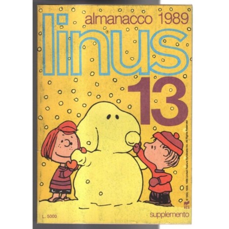 LINUS - N 13, SUPPLEMENTO - 1989 - ALMANACCO 1989