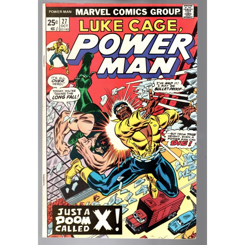 LUKE CAGE, POWER MAN 27 - MARVEL 1975 - BAGGED BOARDED - VF-(7.5)