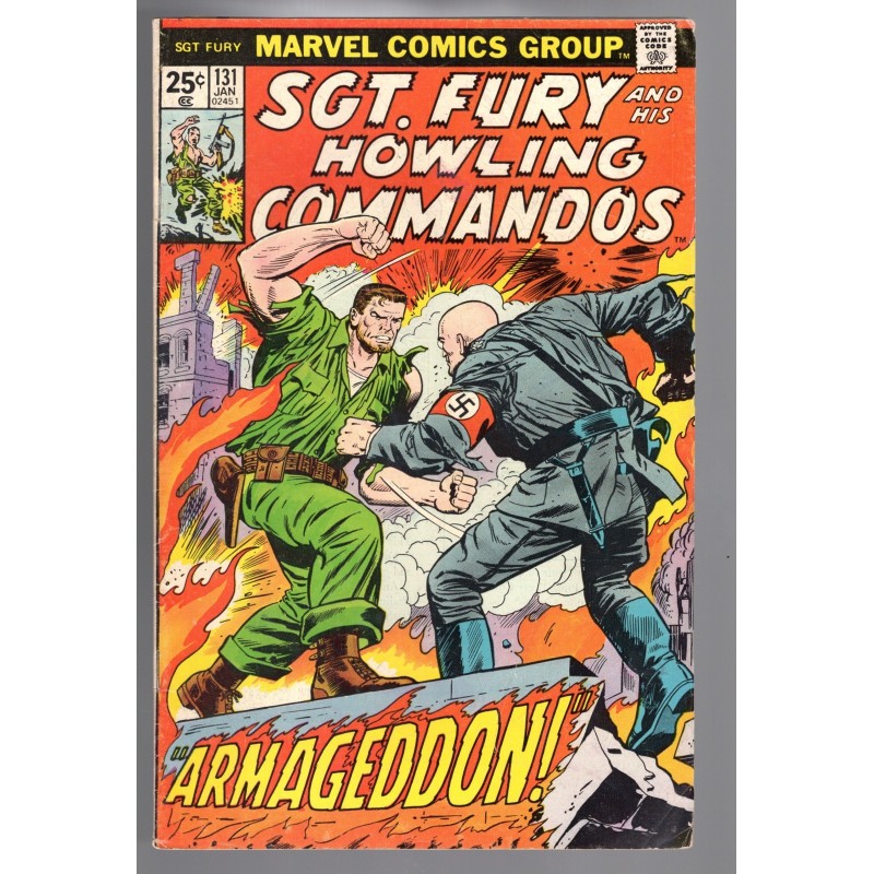SGT. FURY 131 - MARVEL 1976 - BAGGED BOARDED - VG+(4.5)