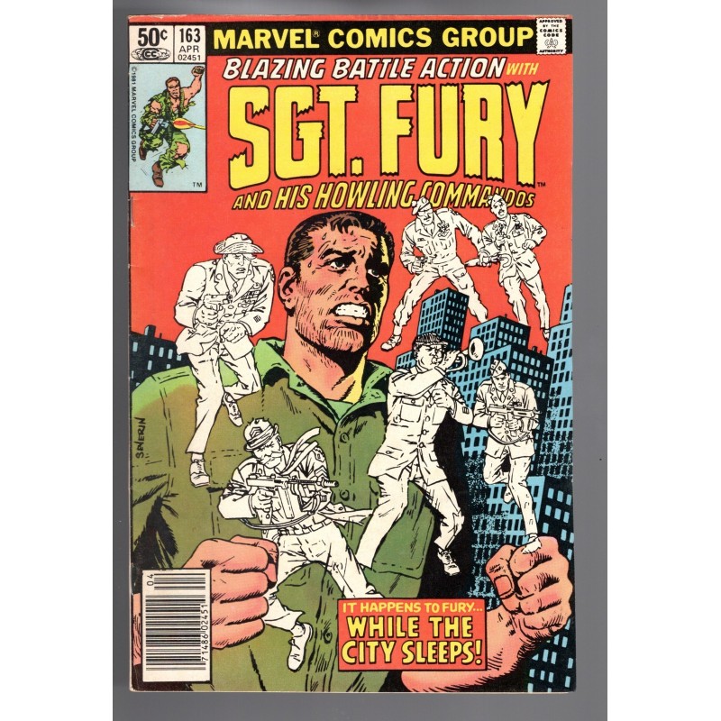 SGT. FURY 163 - MARVEL 1981 - BAGGED BOARDED - FN+ (6.5)