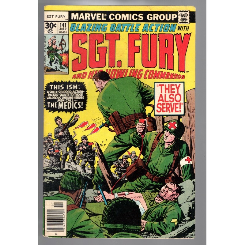 SGT. FURY 141 - MARVEL 1977 - BAGGED BOARDED - VG (4.0)