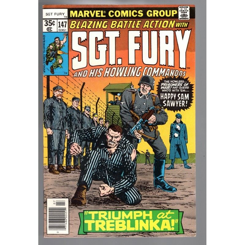 SGT. FURY 147 - MARVEL 1978 - BAGGED BOARDED - VF-(7.5)