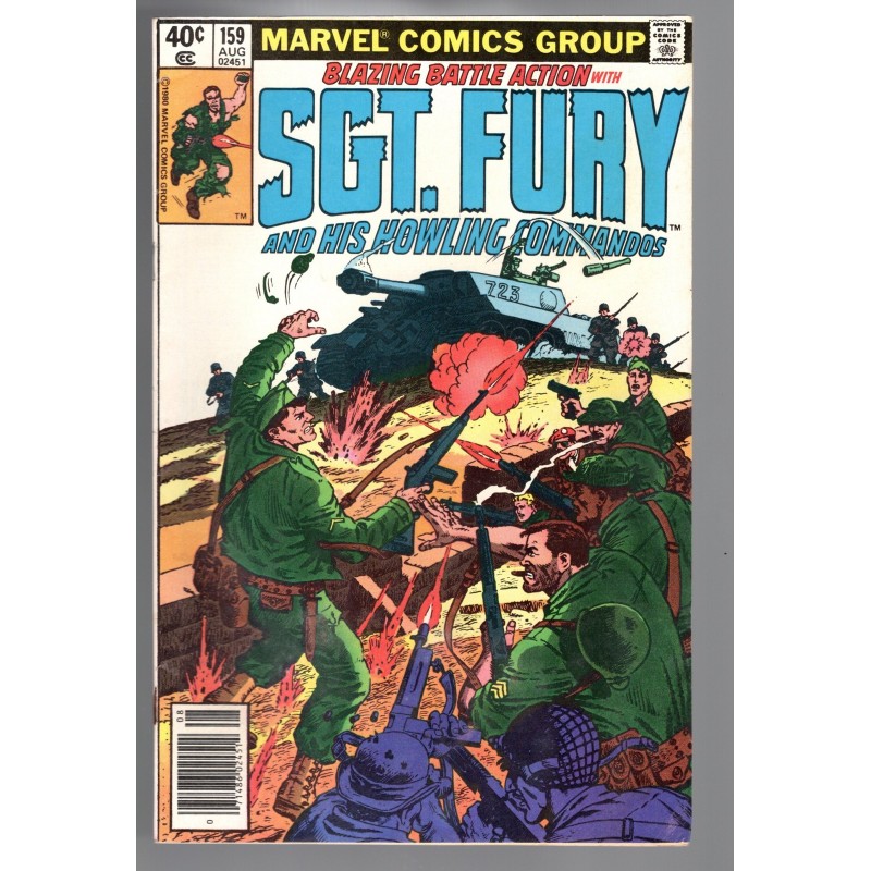 SGT. FURY 159 - MARVEL 1980 - BAGGED BOARDED - VG/FN (5.0)