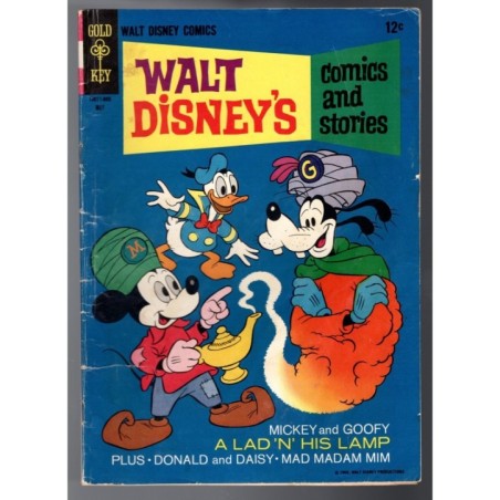 WALT DISNEY'S COMICS AND STORIES 8 - GOLDKEY 1966 - BAGGED BOARDED - VG-(3.5)